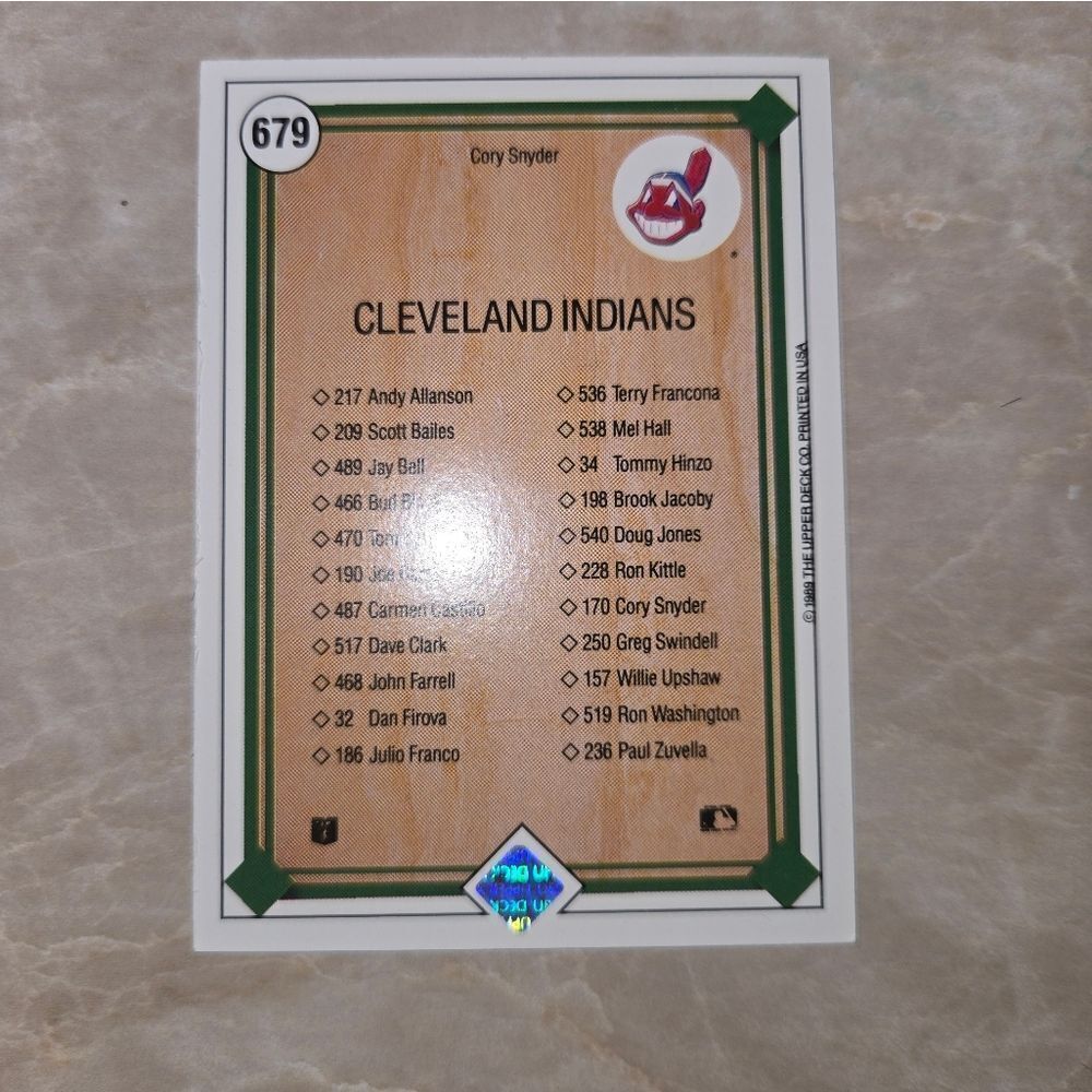 Cleveland Indians Baseball Trading Cards​ - Picture 5 of 5